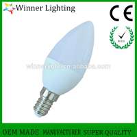 CE ROHS E14 LED Candle Light 3w 5w LED Aluminum Body Candle Bulbs 85-265V cool white led lighting bulb