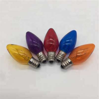 Incandescent Bulb C7 Clear And Color Light Bulb 22mm Diameter Hot Sale In United States